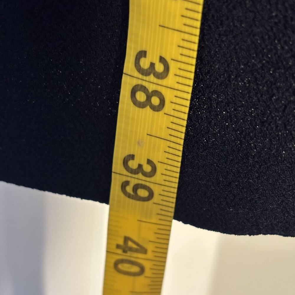 Chicos Cut-Out Mock Neck Sleeveless Short Dress Navy Chicos Size 2.5 - Picture 7 of 11
